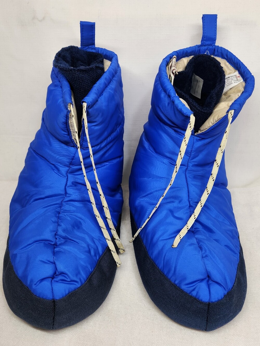 Vintage REI Helly Hansen Blue Camping Slippers Booties Insulated Mens Medium